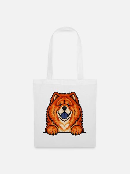 Chow Chow - Stoffbeutel - Weiß