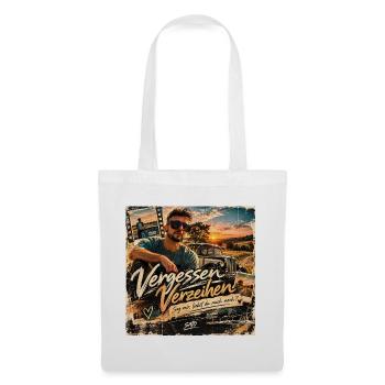 Vergessen Verzeihen – SATO | Retro Design - Stoffbeutel - Weiß - Vorne