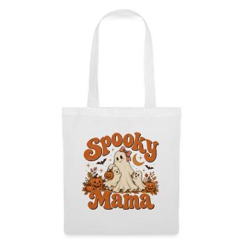 Spooky Mama Halloween-Familie - Stoffbeutel - Weiß - Vorne