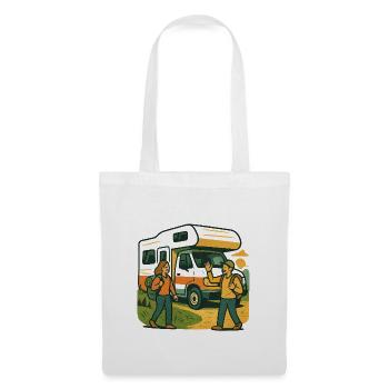 Geschenk für die erste Wohnmobilreise - Stoffbeutel - Weiß - Vorne