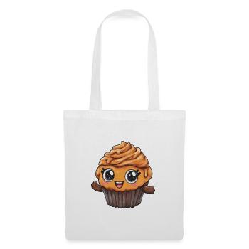 Kuscheliger Cupcake Held - Stoffbeutel - Weiß - Vorne