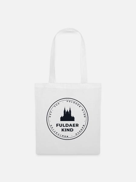 Fuldaer Kind Emblem – Dom & Bonifatius - Stoffbeutel - Weiß