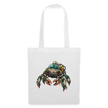 Steampunk-Krabbe Unterwasserhelm - Stoffbeutel - Weiß - Vorne