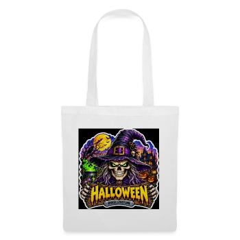 SkullCostume – Halloween-Ausgabe: Die Hexe - Stoffbeutel - Weiß - Vorne