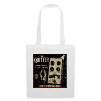 The Quitter Pedal – Vintage Rock Poster - Stoffbeutel - Weiß - Vorne