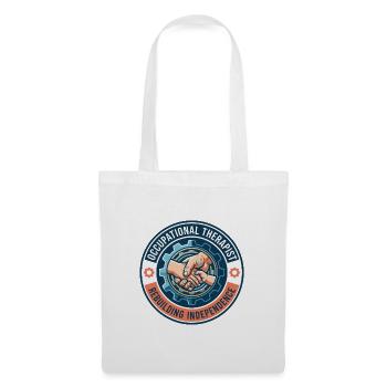 Geschenk des Ergotherapeuten, der Hände wiederaufbaut, Geschenk - Stoffbeutel - Weiß - Vorne
