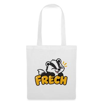 Freches Stinktier – Lustiges Cartoon Kinder Motiv - Stoffbeutel - Weiß - Vorne