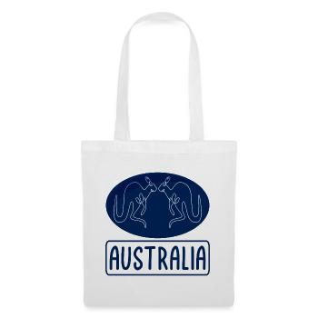 Australia Kangaroo - Stoffbeutel - Weiß - Vorne