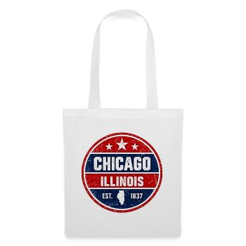 Chicago - Illinois - 1837 - United States  America - Stoffbeutel - Weiß - Vorne