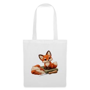 Filzfuchs-Basteltisch - Stoffbeutel - Weiß - Vorne