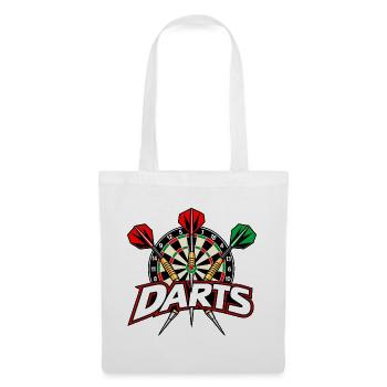 Dartboard - Dartspiel - Darts Bilder - Stoffbeutel - Weiß - Vorne
