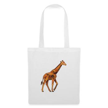 Poly Stil Giraffe - Stoffbeutel - Weiß - Vorne