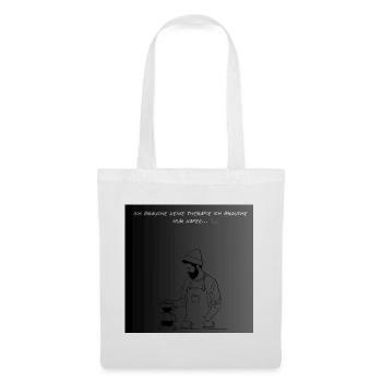 Premium Kaffee Liebhaber T-Shirt - Stoffbeutel - Weiß - Vorne
