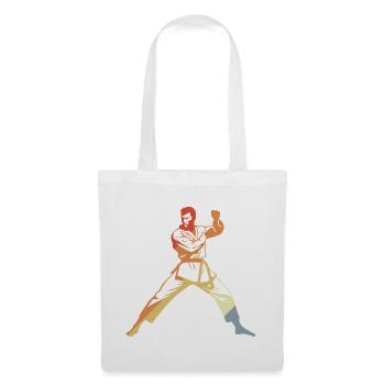 Karate Vintage Look - Stoffbeutel - Weiß - Vorne
