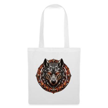 Molten Steel Wolf - Stoffbeutel - Weiß - Vorne