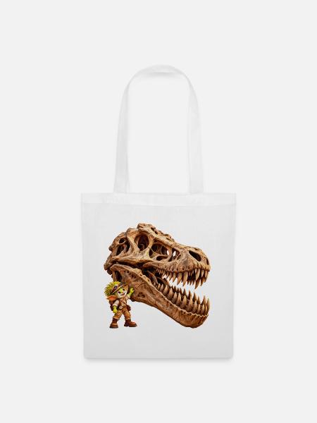 Wenuma T-Rex - Stoffbeutel - Weiß