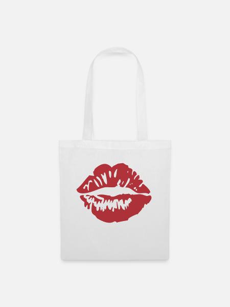 Lips - Stoffbeutel - Weiß