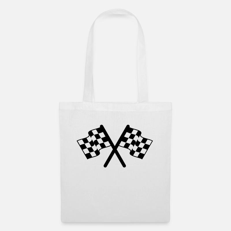 gagnant - drapeau - Sac en tissu - blanc