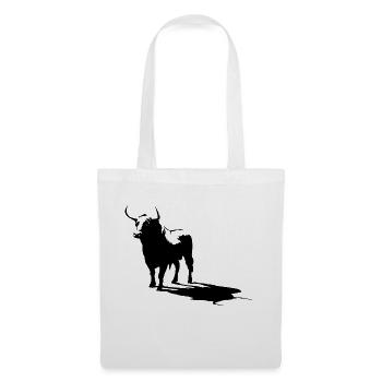toro noir - Sac en tissu - blanc - Devant