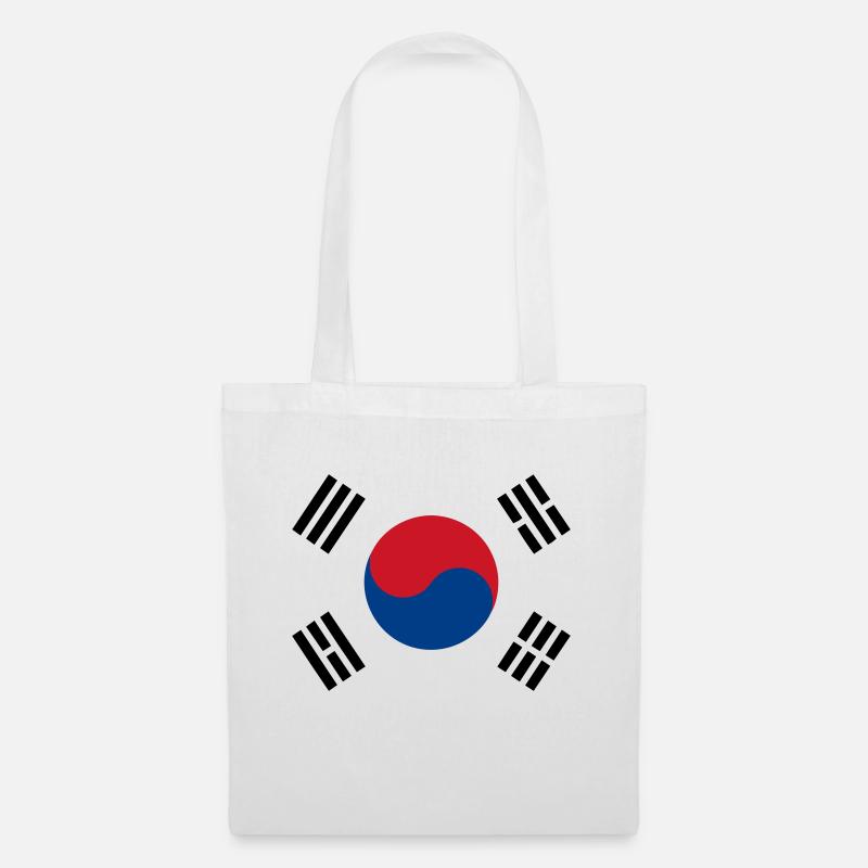 Drapeau de la Corée - Sac en tissu - blanc