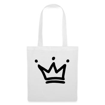 krone kronen crown - Stoffbeutel - Weiß - Vorne