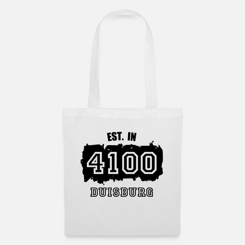 Established 4100 Duisburg - Stoffbeutel - Weiß