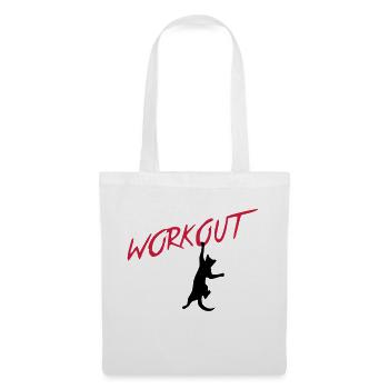 workout - Stoffbeutel - Weiß - Vorne