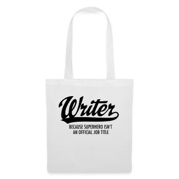 Writer - Superhero - Sac en tissu - blanc - Devant