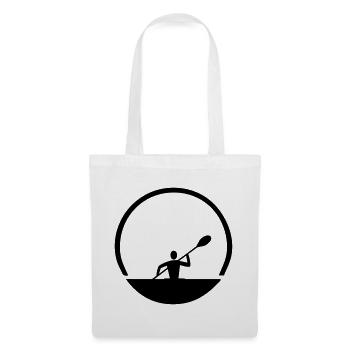 Emblème de canoë - Sac en tissu - blanc - Devant