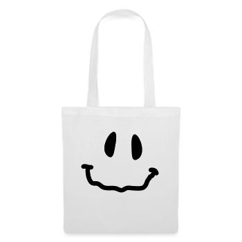 smiley_1c - Sac en tissu - blanc - Devant
