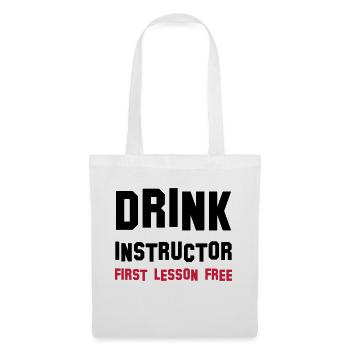 drink instructor - Stoffbeutel - Weiß - Vorne
