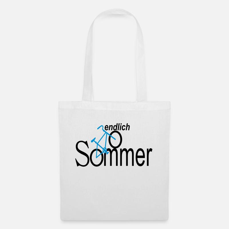 endlich sommer - Stoffbeutel - Weiß