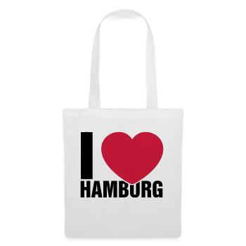 J'adore Hambourg - Sac en tissu - blanc - Devant
