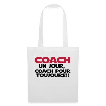coach un jour - Sac en tissu - blanc - Devant