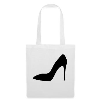 High Heels & Stilettos - Stoffbeutel - Weiß - Vorne