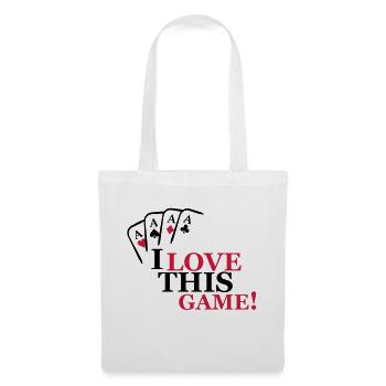 I love this game Cards - Stoffbeutel - Weiß - Vorne
