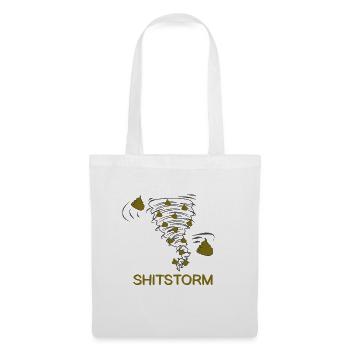 Shitstorm BD littéralement - Sac en tissu - blanc - Devant