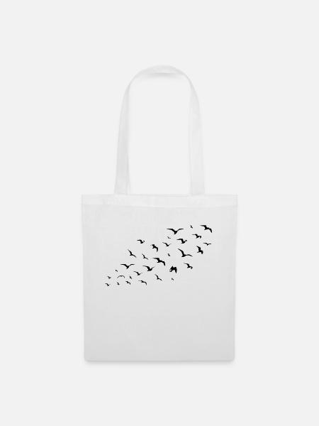 birds - Stoffbeutel - Weiß