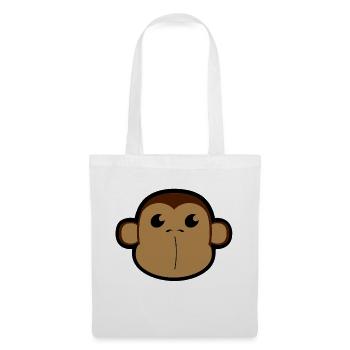 Face, Shimpanse, monkey, monkey head 3 c - Tote Bag - white - Front