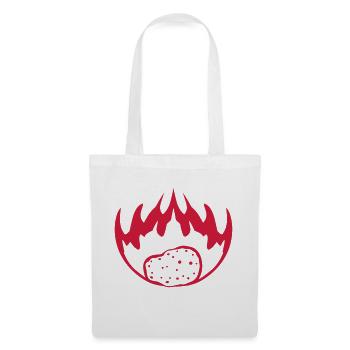 flames burning potato fire hot food leak - Tote Bag - white - Front