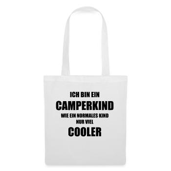 Ich bin ein CAMPERKIND wie ein normal KInd... - Stoffbeutel - Weiß - Vorne