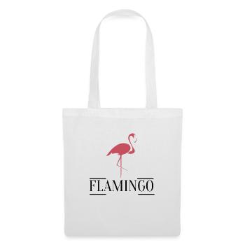 flamant - Sac en tissu - blanc - Devant