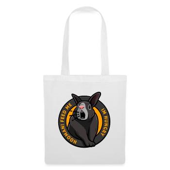 Hungry rabbit needs food feed me Funny - Tote Bag - white - Front