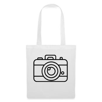 Appareil photo - Sac en tissu - blanc - Devant