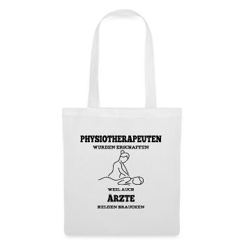 Physiotherapie Physio Physiotherapeutin Geschenk - Stoffbeutel - Weiß - Vorne