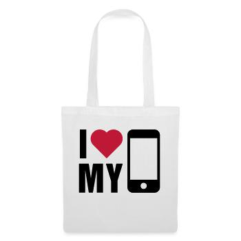 Love mobile - Tote Bag - white - Front