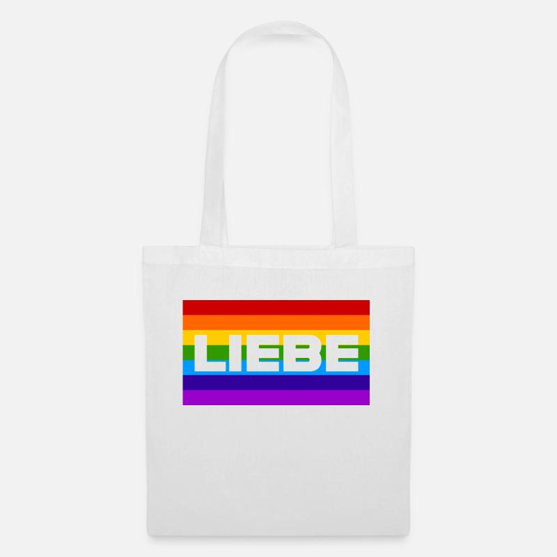 Liebe - Stoffbeutel - Weiß