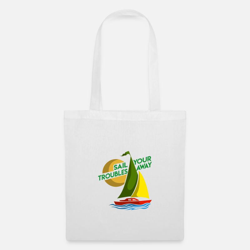 Sail with worries about it - Tote Bag - white