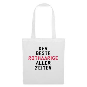 Rothaariger Rothaarige Rothaarig Rot Rotschopf - Stoffbeutel - Weiß - Vorne