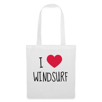 Windsurfing Windsurfen Sport Sportler Spieler - Stoffbeutel - Weiß - Vorne